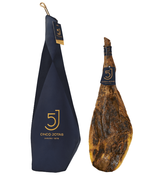 Acorn-fed 100% Ibérico Ham (Whole Bone-in Ham) 15-18 lb with Ham Holder + Jamon Knife Set | FREE SHIPPING!